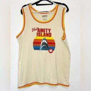 Universal Studios Jaws 50th Anniversary Graphic Tank Top 2XL